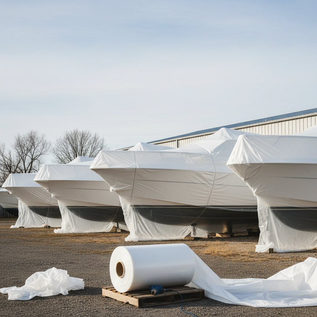 Pe Wrapping Film For Seasonal Boat And Yacht Storage