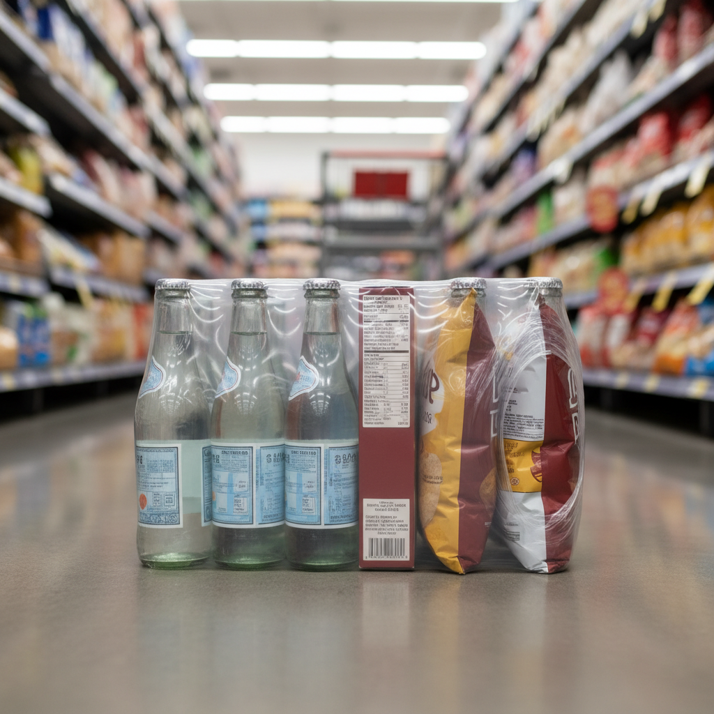 Clear Pvc Film For Food And Beverage Multipacks