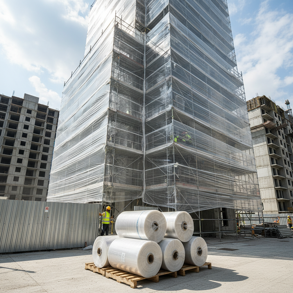Packing Stretch Wrap For Construction Site Scaffolding